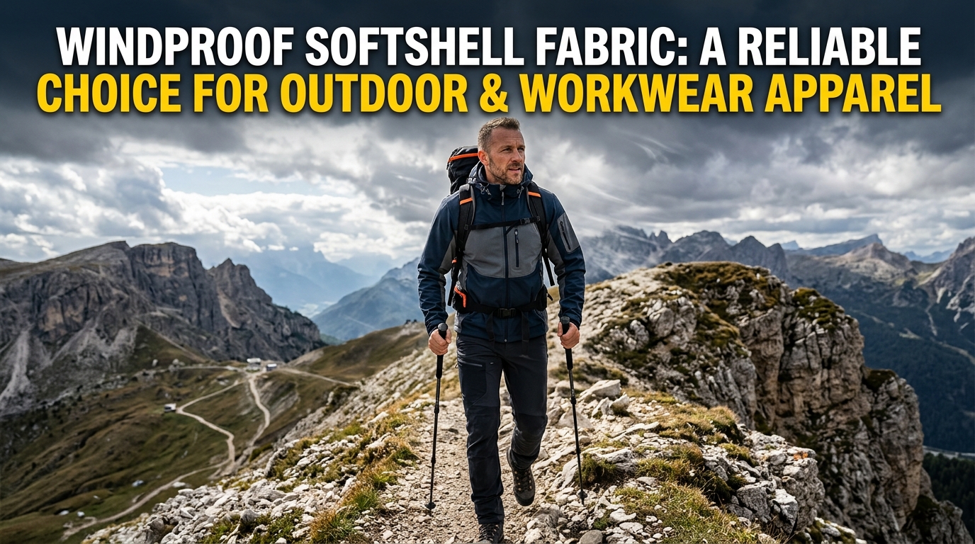Vindtätt Softshell-tyg: Ett pålitligt val för utomhus- och arbetskläder