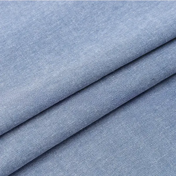 Bomull Chambray Skjorta Tyg