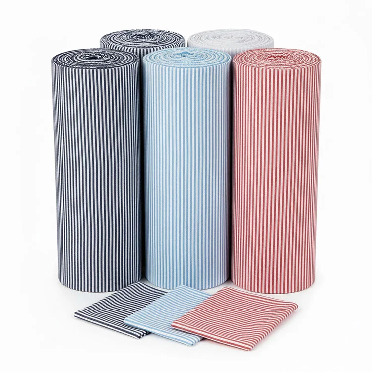 Randigt Oxford-foder i polyester Randigt Oxford-foder i polyester