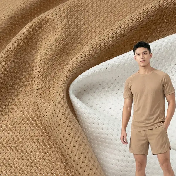 Återvunnet polyester plagg Mesh tyg