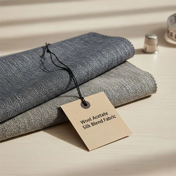 Ull Acetat Silk Blend Tyg